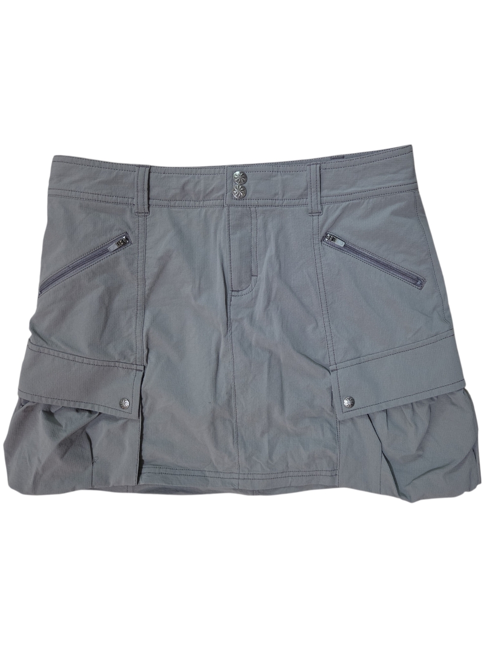 Athleta Slate Gray Cargo Mini Skort Size 6